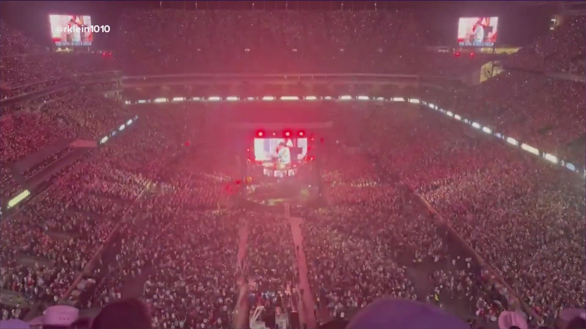 The show at Kyle Field in College Station had more than 110,905 people in attendance, making it the most-attended ticketed concert ever in the United States.