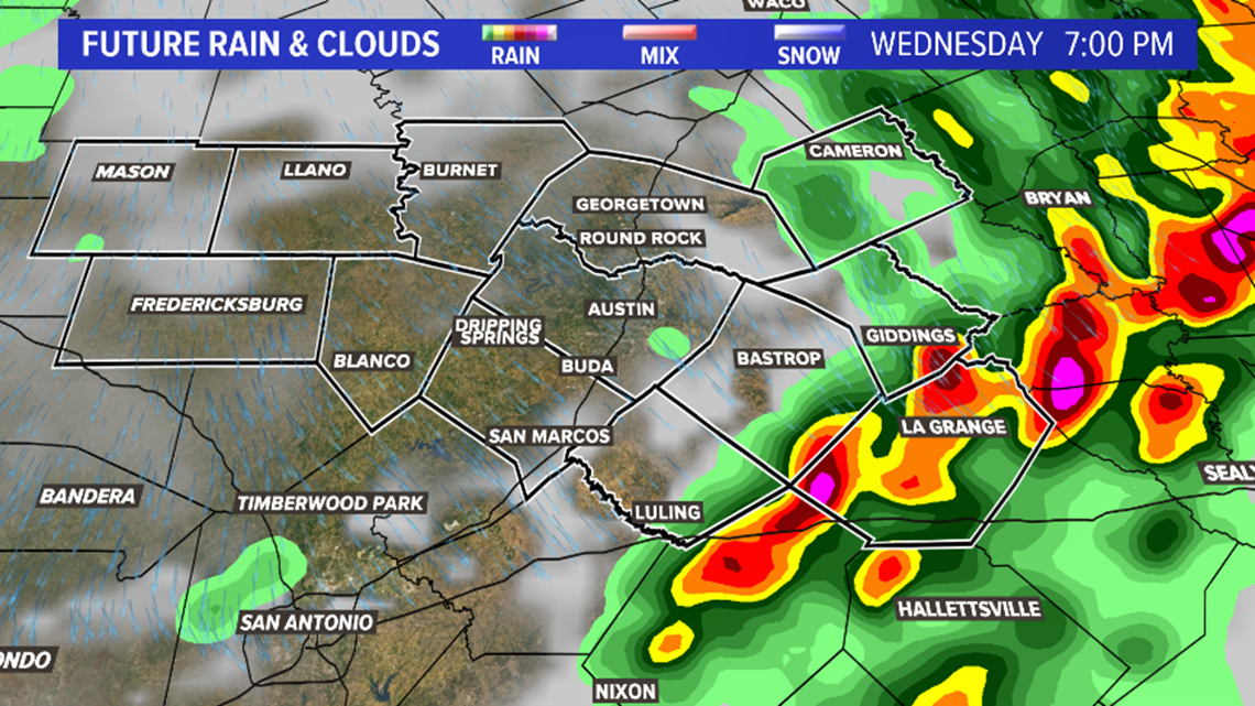 Tornado Watch for areas east of Austin