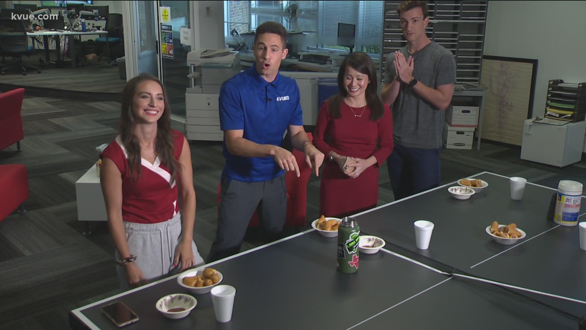 In honor of Nathan's Hot Dog eating contest, KVUE wanted to find out who was the Joey Chestnut of the newsroom with a corndog eating contest. Who do you think won?