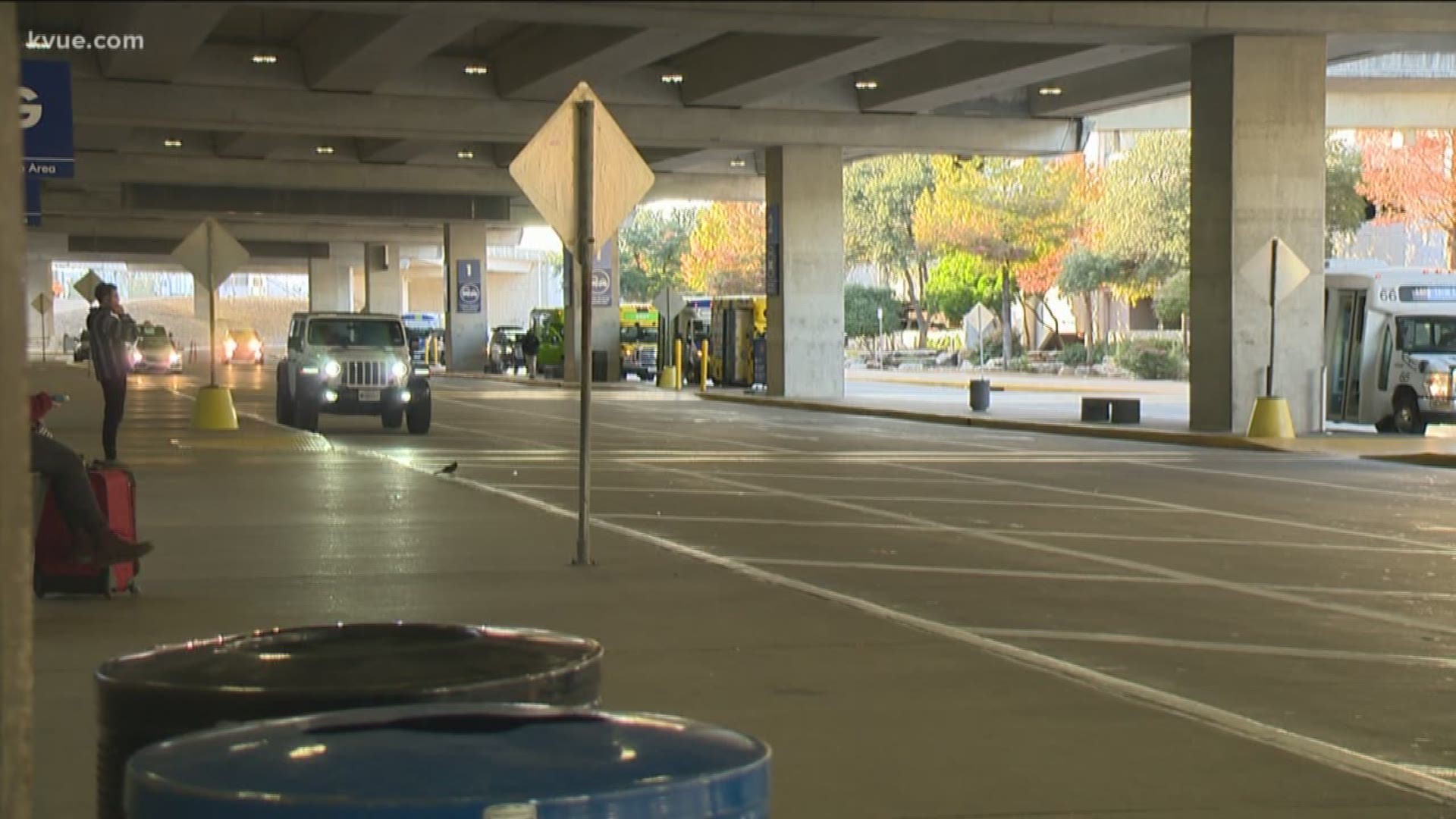 Some passengers aren't happy with the Austin airport's new rideshare pick-up location.