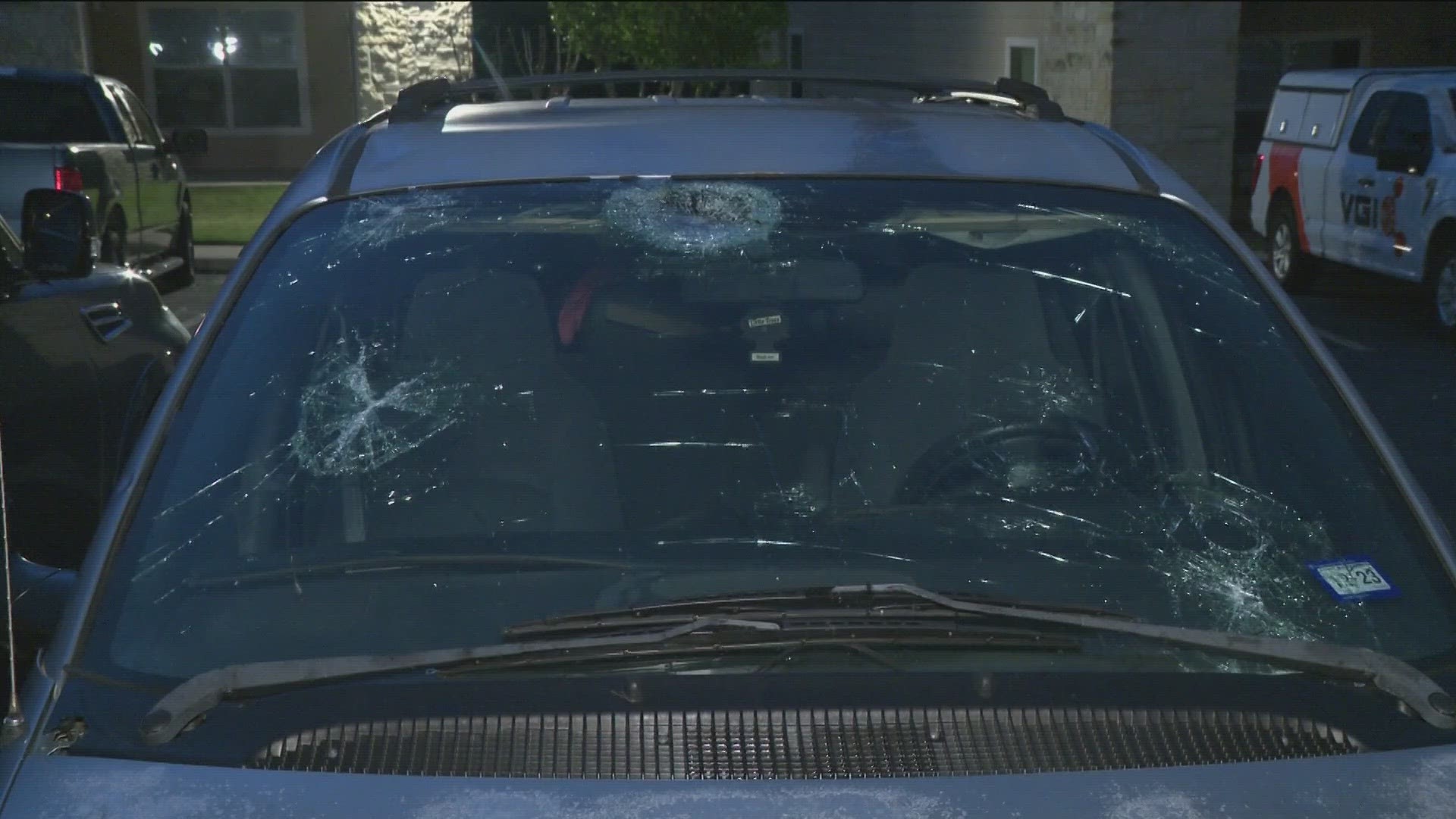 KVUE's Eric Pointer spoke with Marble Falls residents who experienced damage to their vehicles after Tuesday's hailstorm.
