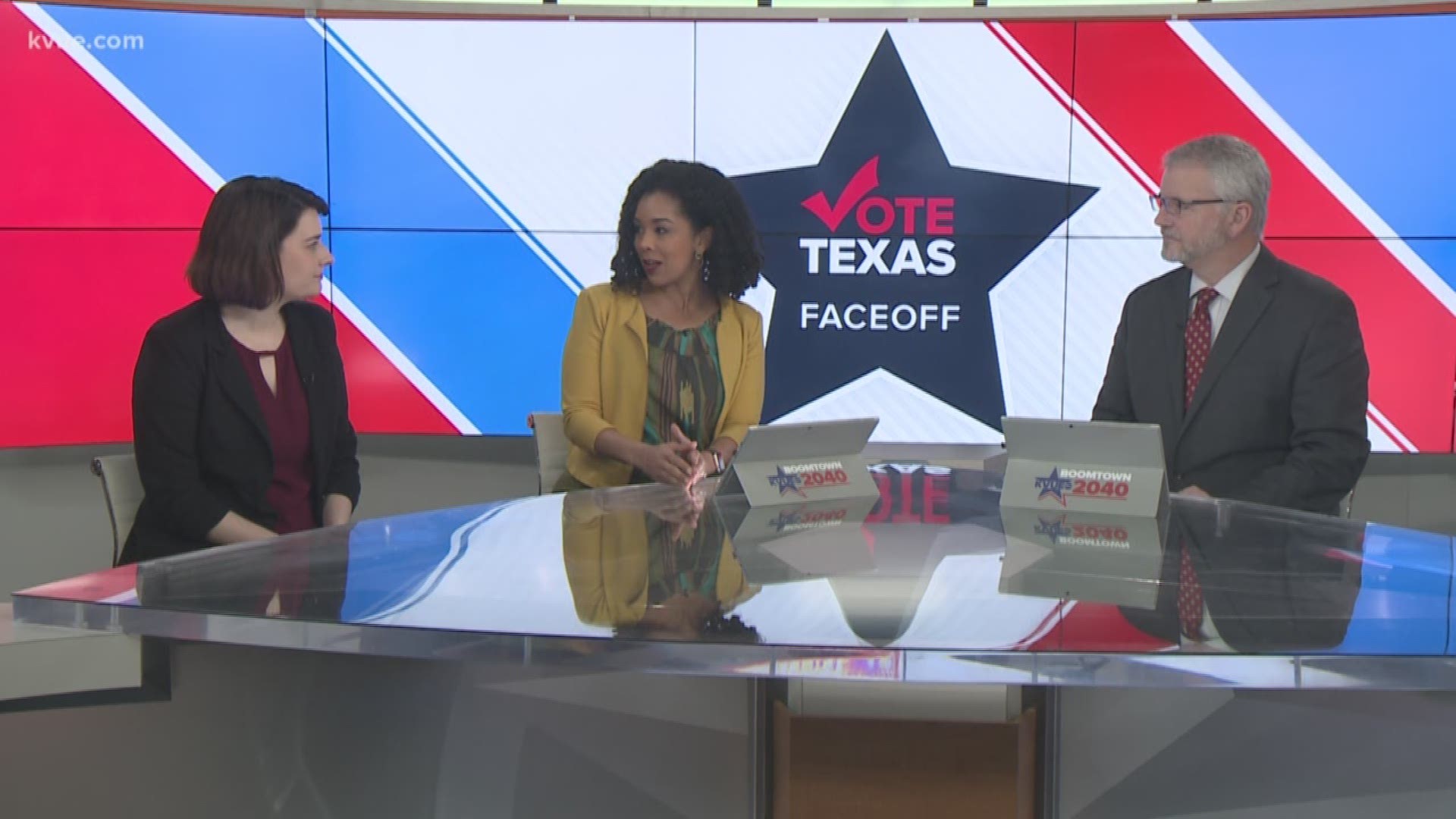 Joining KVUE for Texas Face Off are Tara Pohlmeyer, the communications director of Progress Texas and James Dickey, the Texas GOP Chairman.