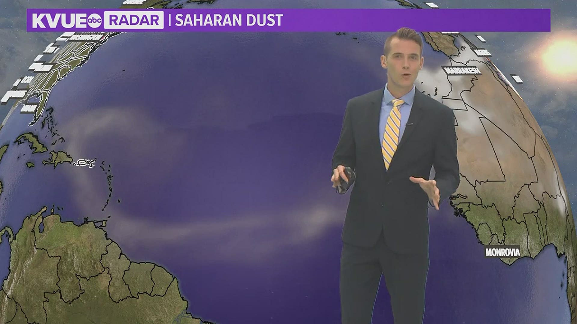 Saharan dust made its way to Central Texas on Sunday. This is the culprit for the hazy sky you may have noticed.