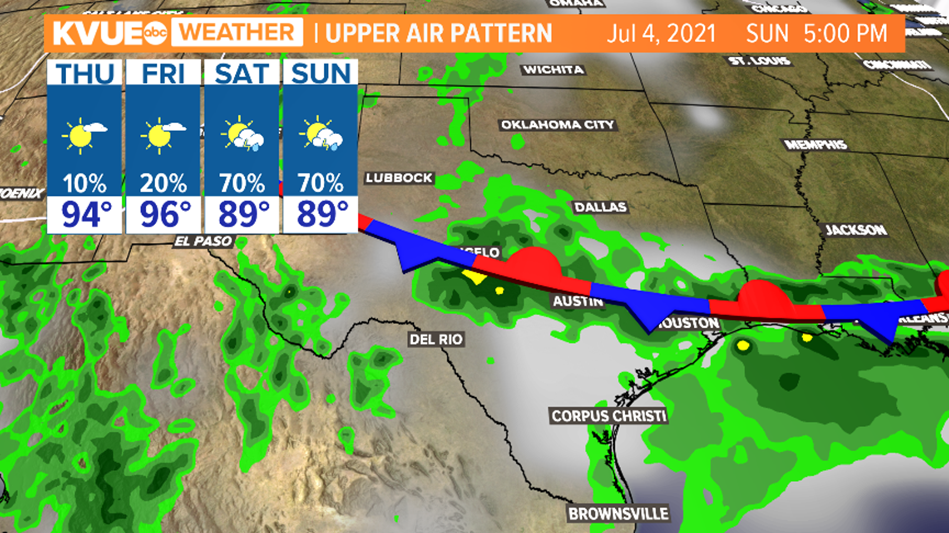 Austin weather: Rain and storm chances in forecast | kvue.com