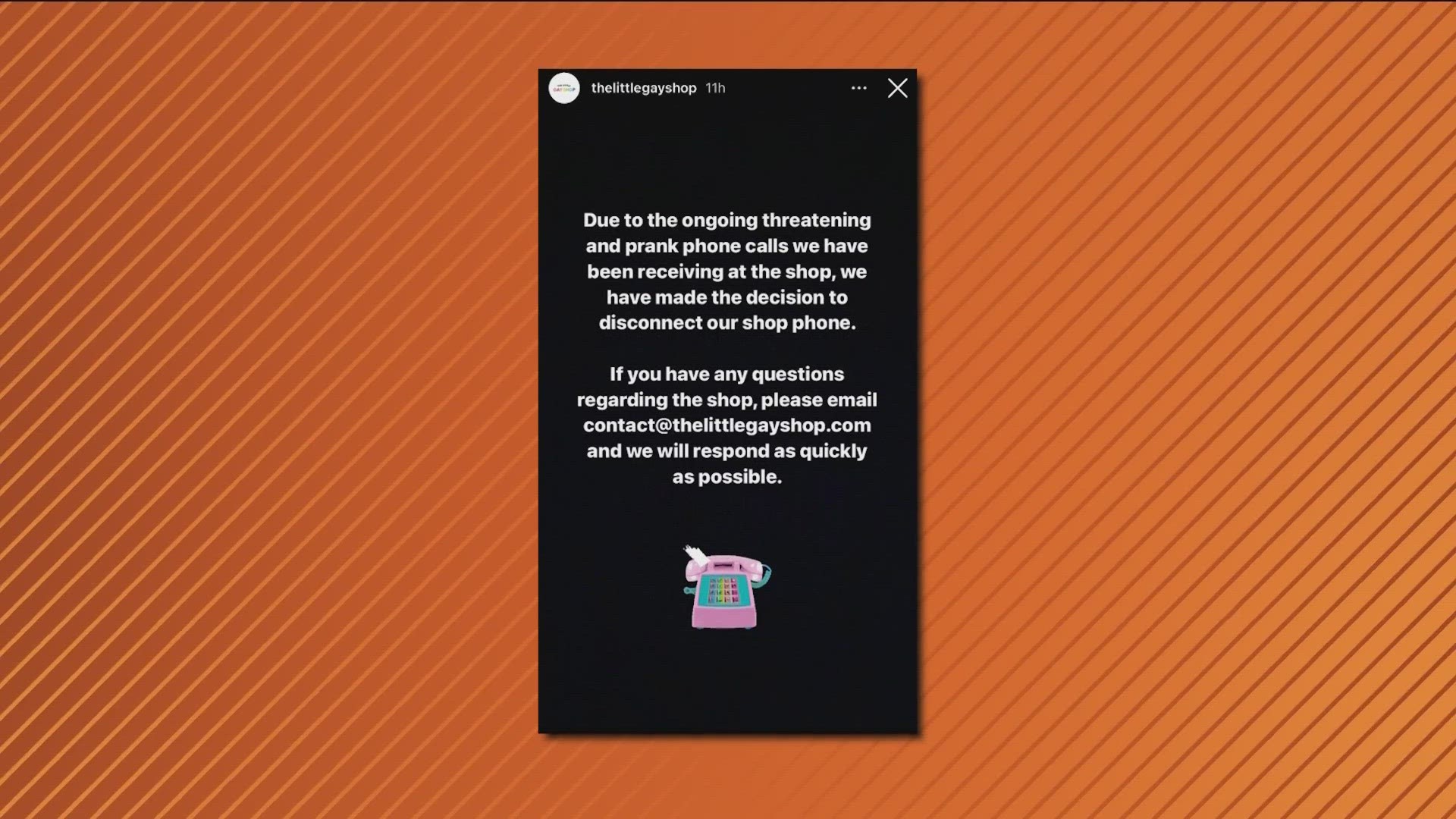 A shop in East Austin said it has received so many prank and threatening phone calls that it has decided to disconnect its phone line.