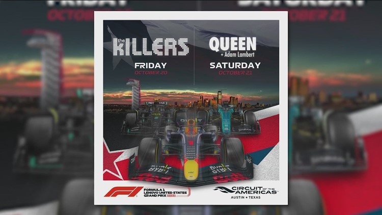 Queen + Adam Lambert, The Killers to headline F1 Weekend