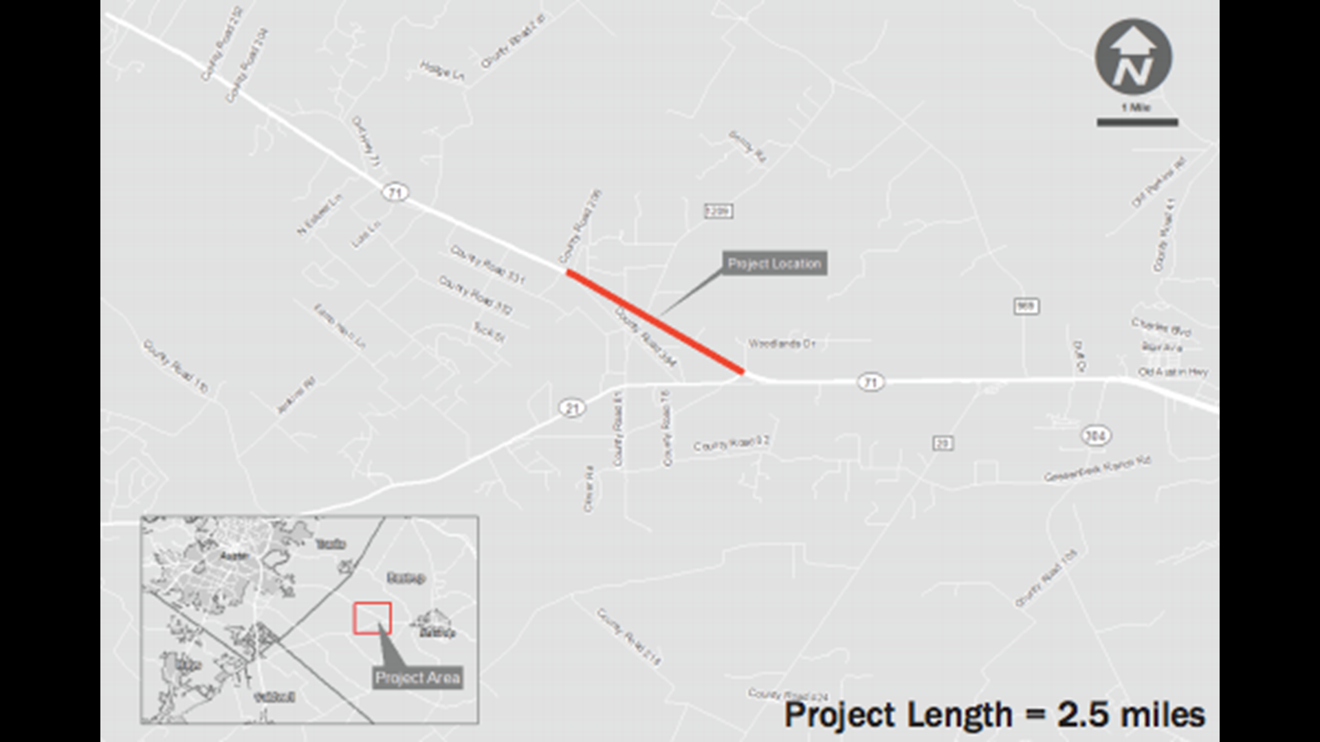 TxDOT's project on SH 71 at FM 1209 will impact nearby homes