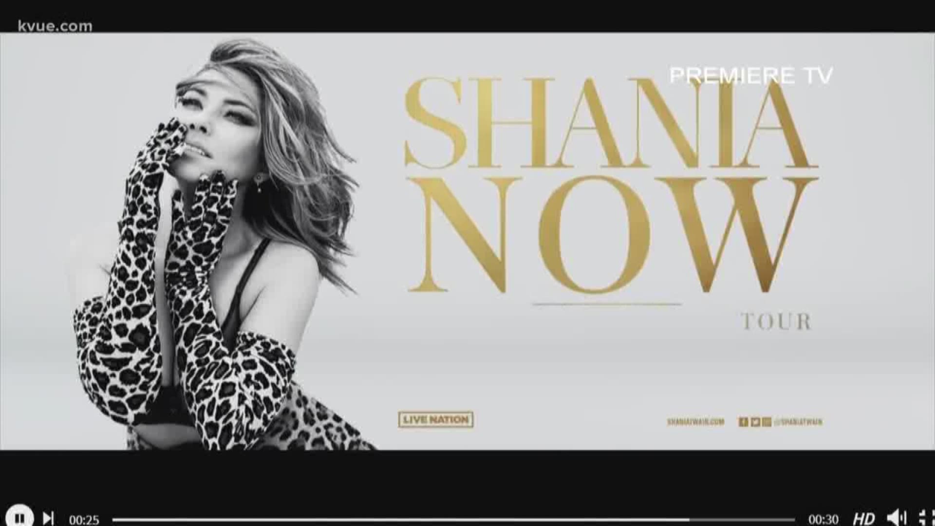 Five-time grammy award winner and top selling female country artist of all time -- Shania Twain -- is getting ready to hit the road for her "NOW" tour.