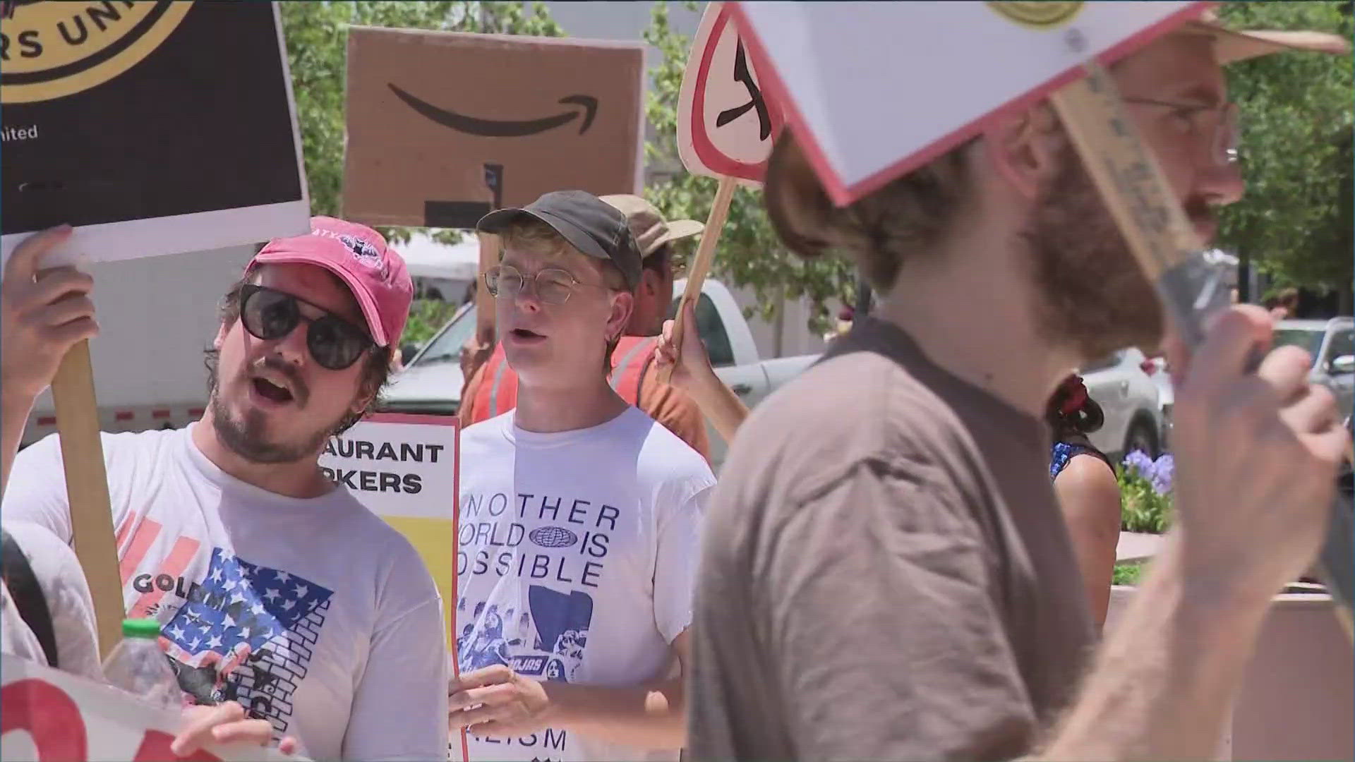 Rebel Cheese staff members say five employees were recently laid off after a majority of workers asked for a $2 raise. 