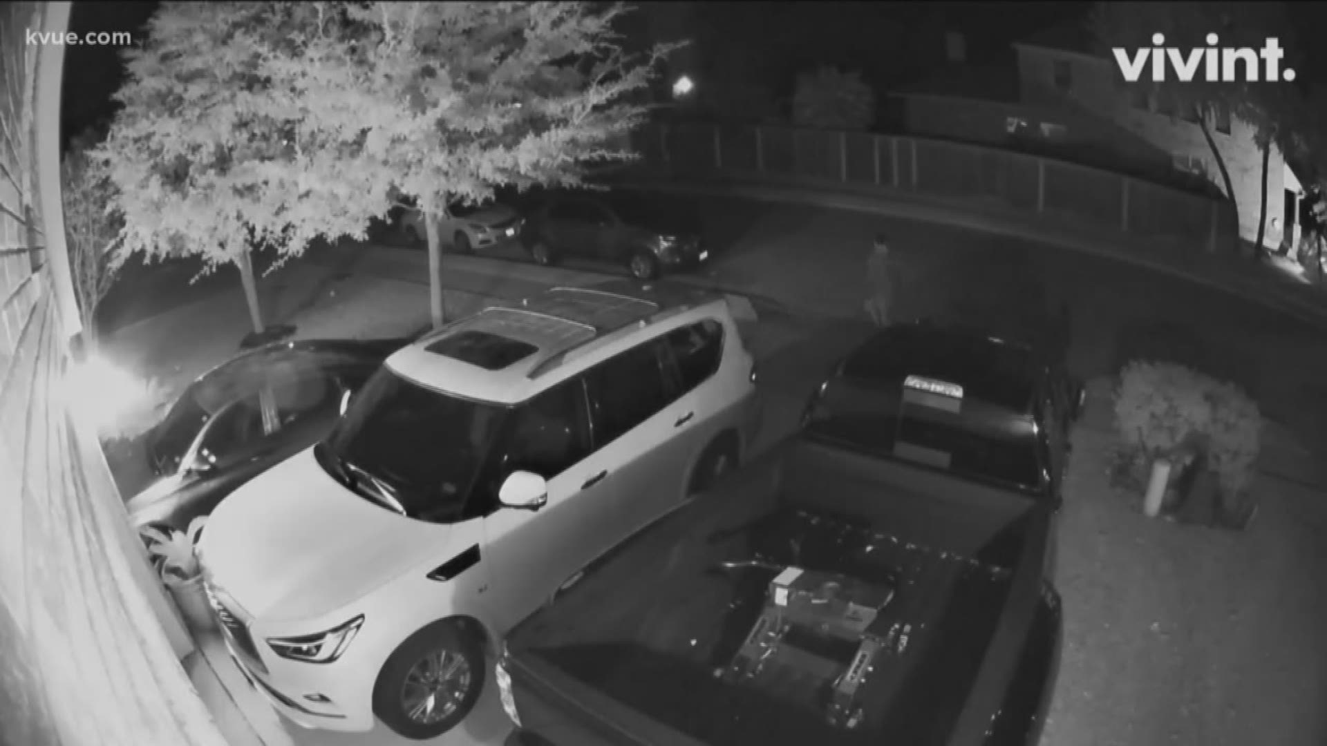 Thieves are on the run after breaking into cars along Crystal Falls Parkway in Leander on Sunday.