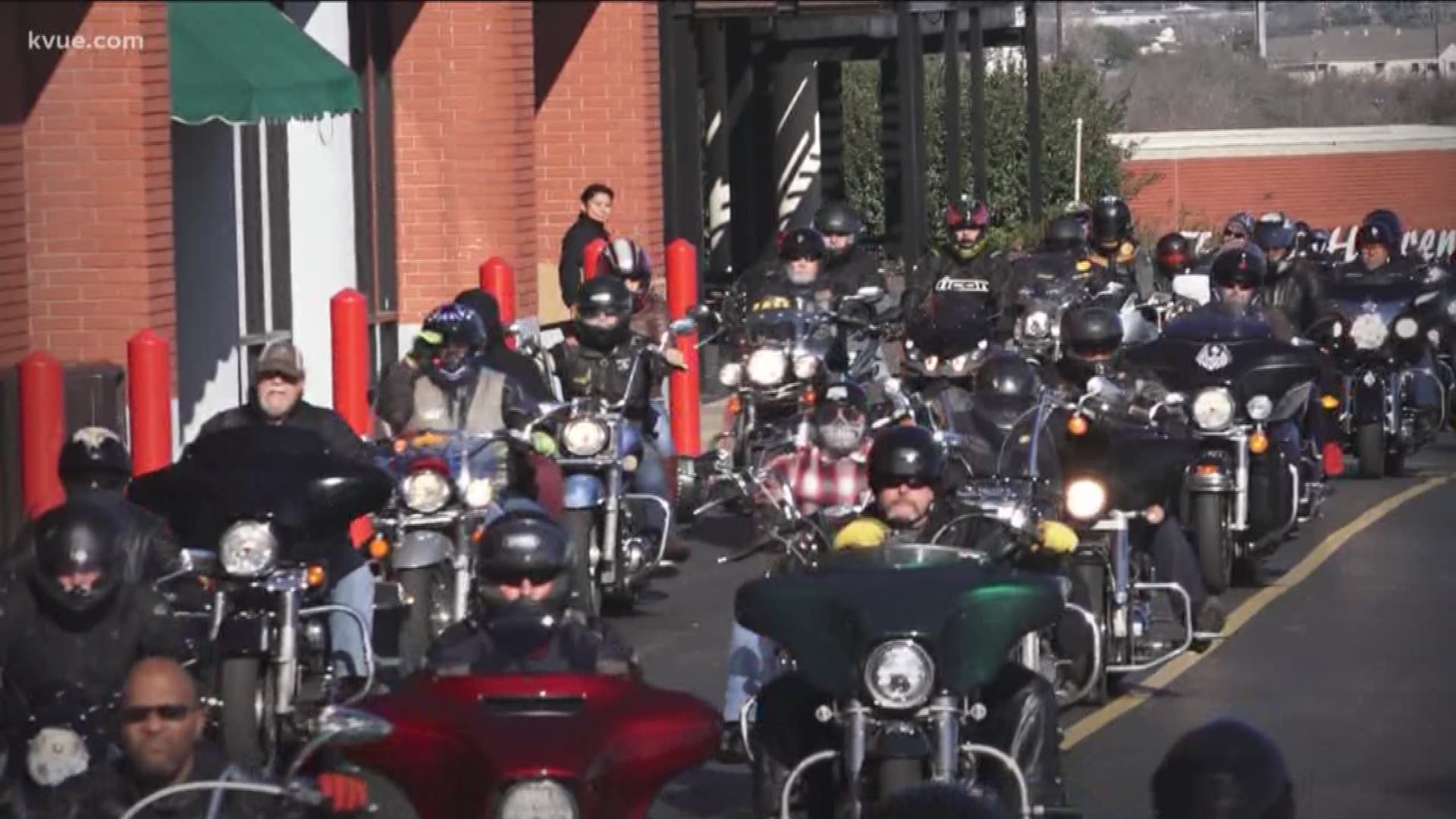 More than 1,000 bikers rode to honor Richard Overton on Saturday.
