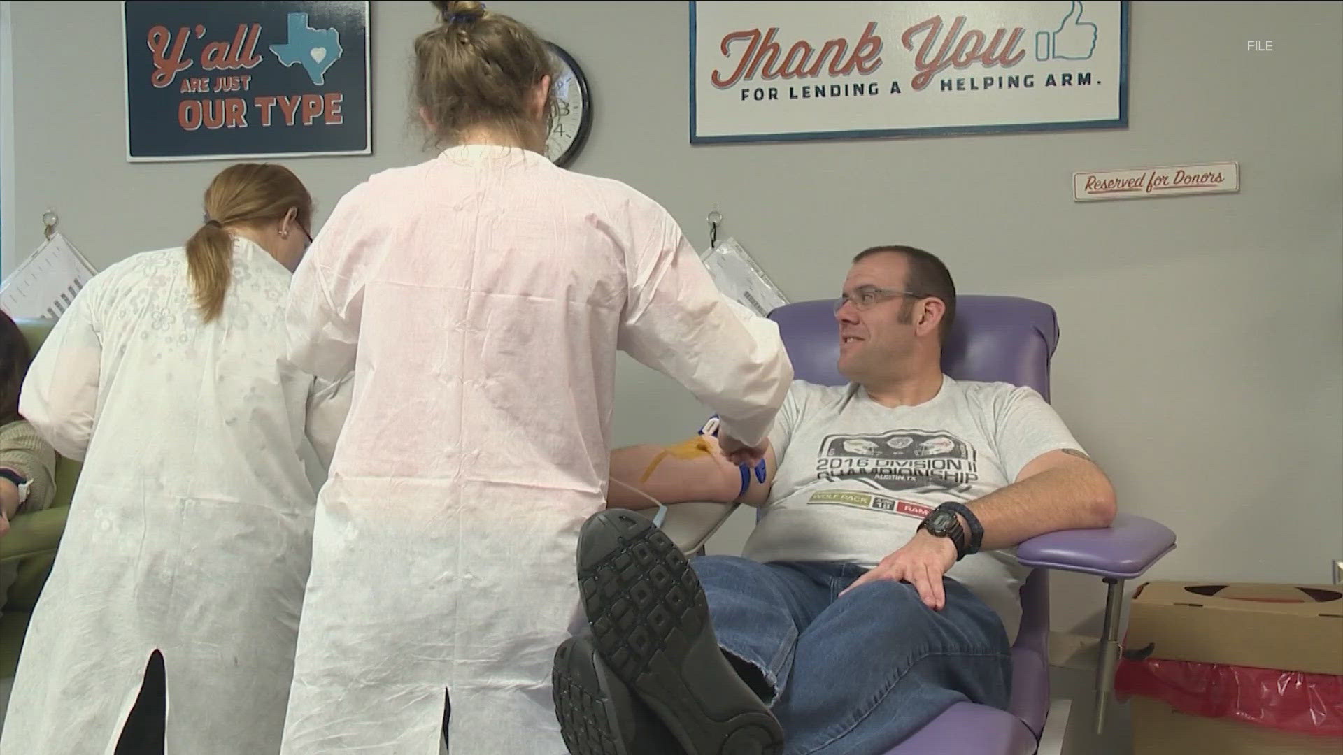 KVUE is partnering with We Are Blood for a blood drive in Buda! Your donation can help Texans in more than 40 medical facilities across 10 local counties.