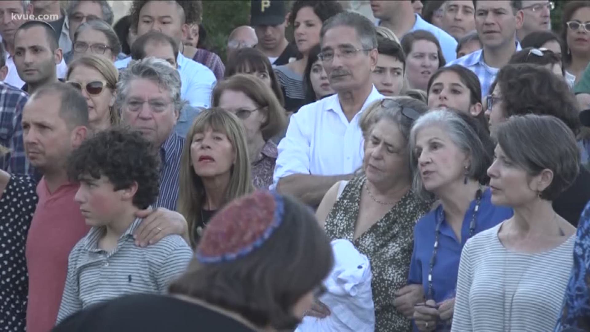 Here in Austin, hundreds of people packed into the Jewish Community Center in West Austin to hold a vigil and show that they will not be silenced following a fatal attack in Pittsburgh.