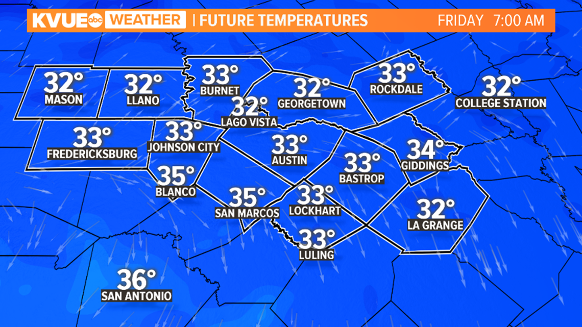 Austin weather: First Freeze Warning in effect for Hill Country | kvue.com