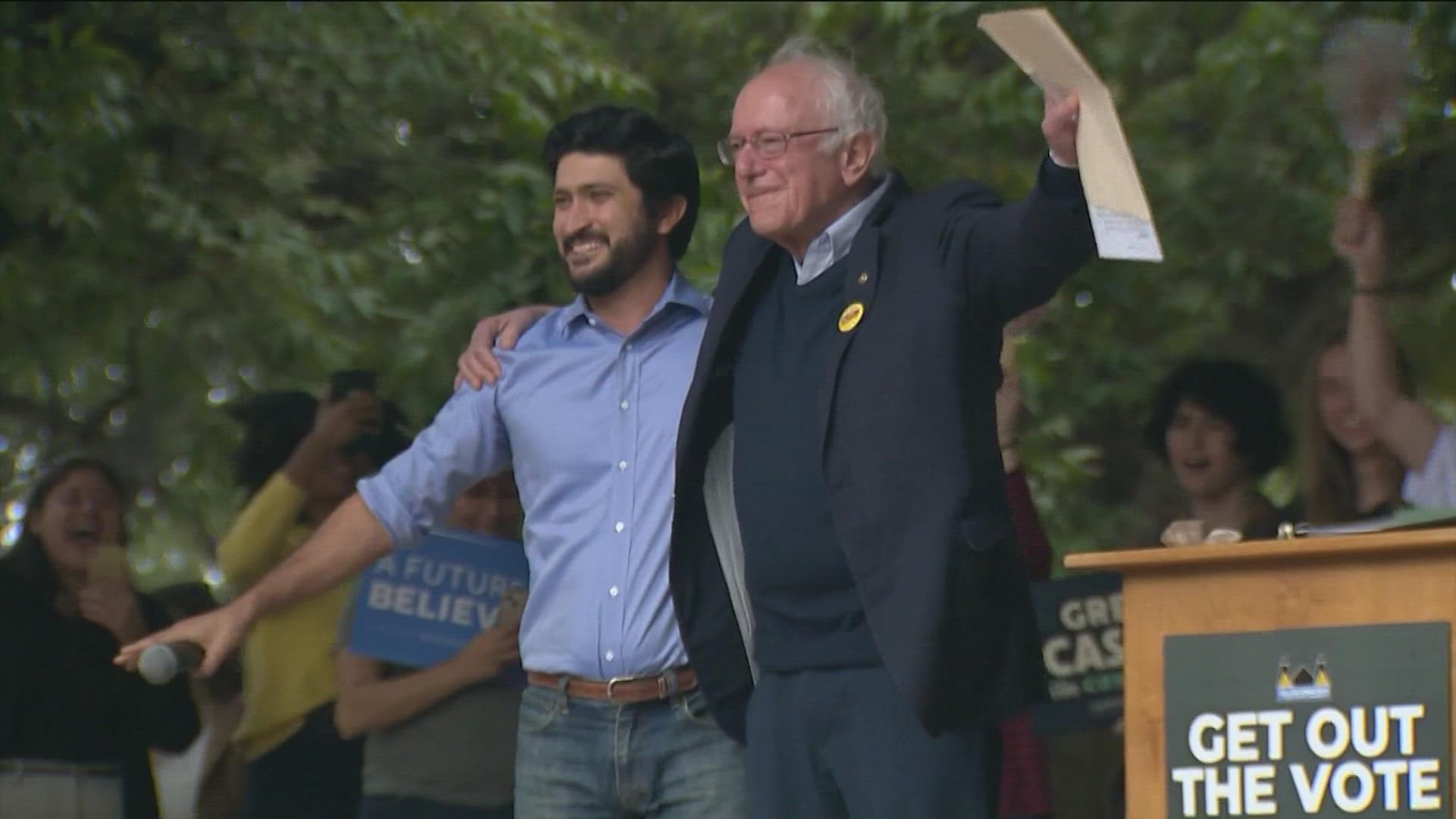 Sanders made a few stops in Austin on Saturday as early voting continues.