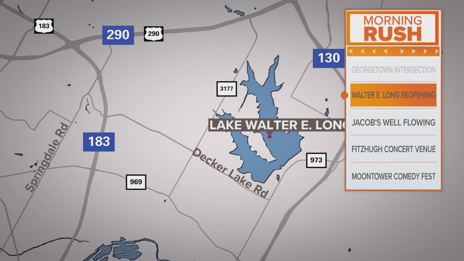 Boat ramps at Lake Walter E. Long in Austin are back open.