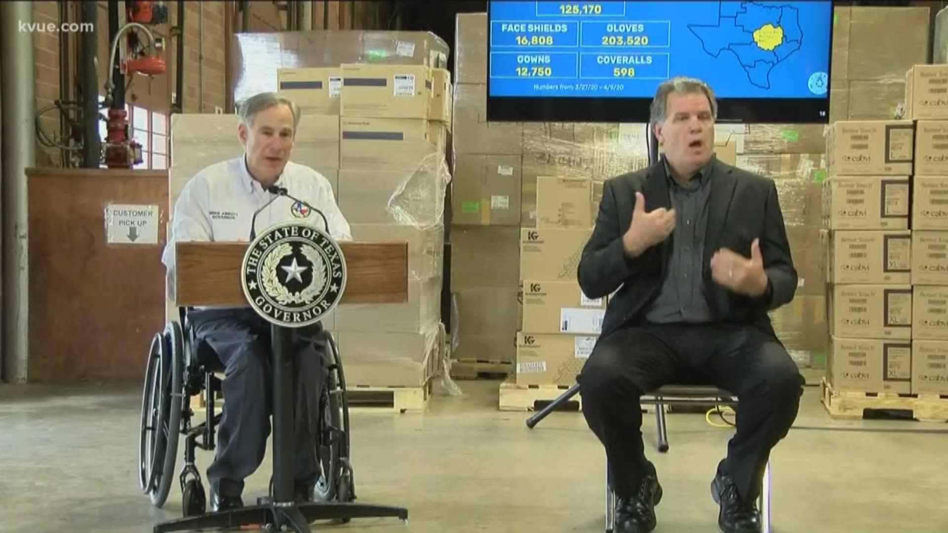 Gov. Greg Abbott said he's more confident than ever that Texas will have the equipment health care workers need to fight COVID-19.