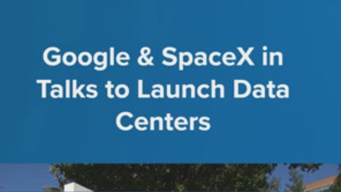 Google and SpaceX are in talks on partnering to launch data centers ...