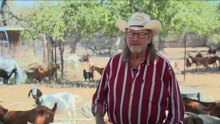 Goat rancher looking for help after saving more than 50 goats from Smoke Rider Fire
