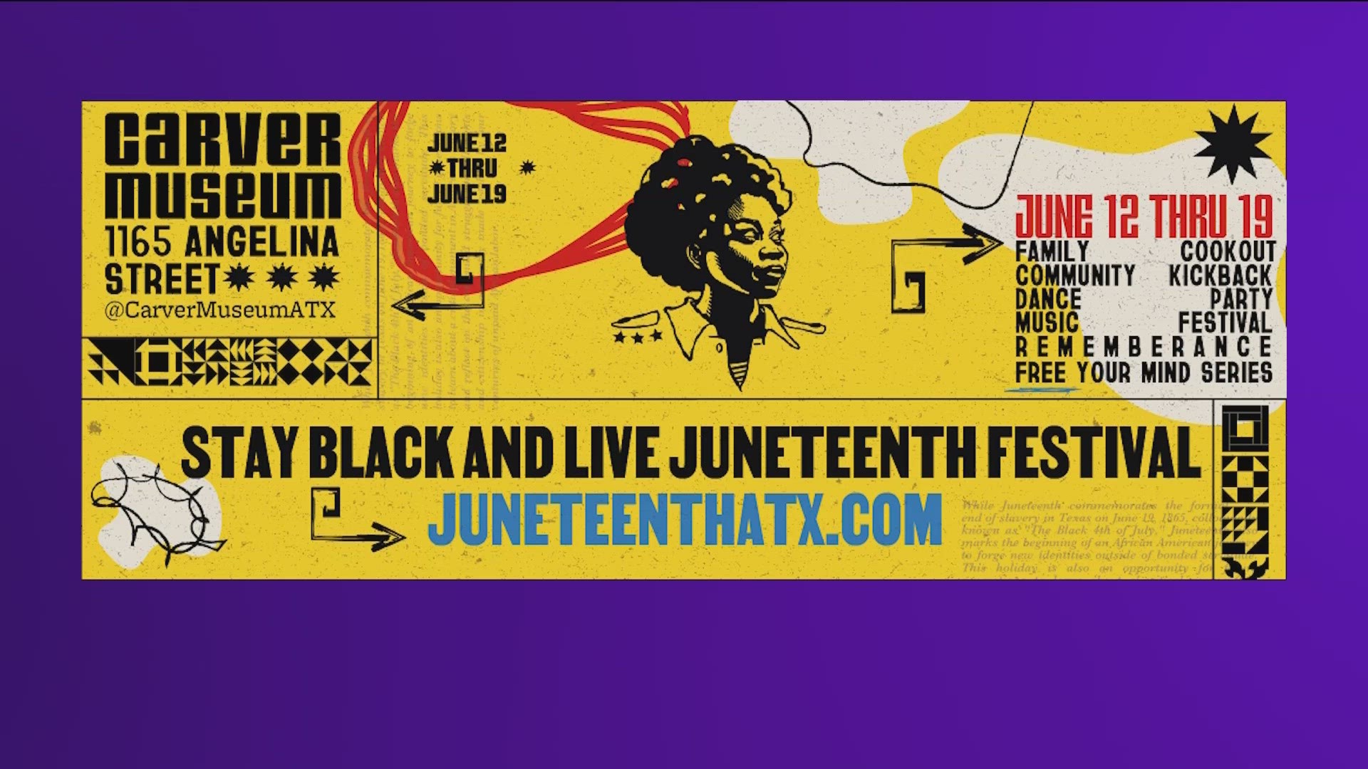 Juneteenth is two weeks from Monday, and the City of Austin is planning a week-long celebration.