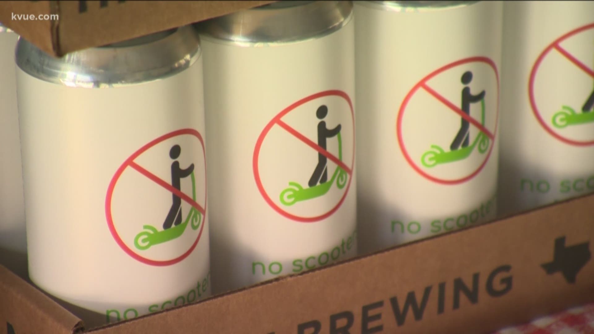 One local brewery is combining two things Austinites seem to love: craft beer and complaining about electric scooters.