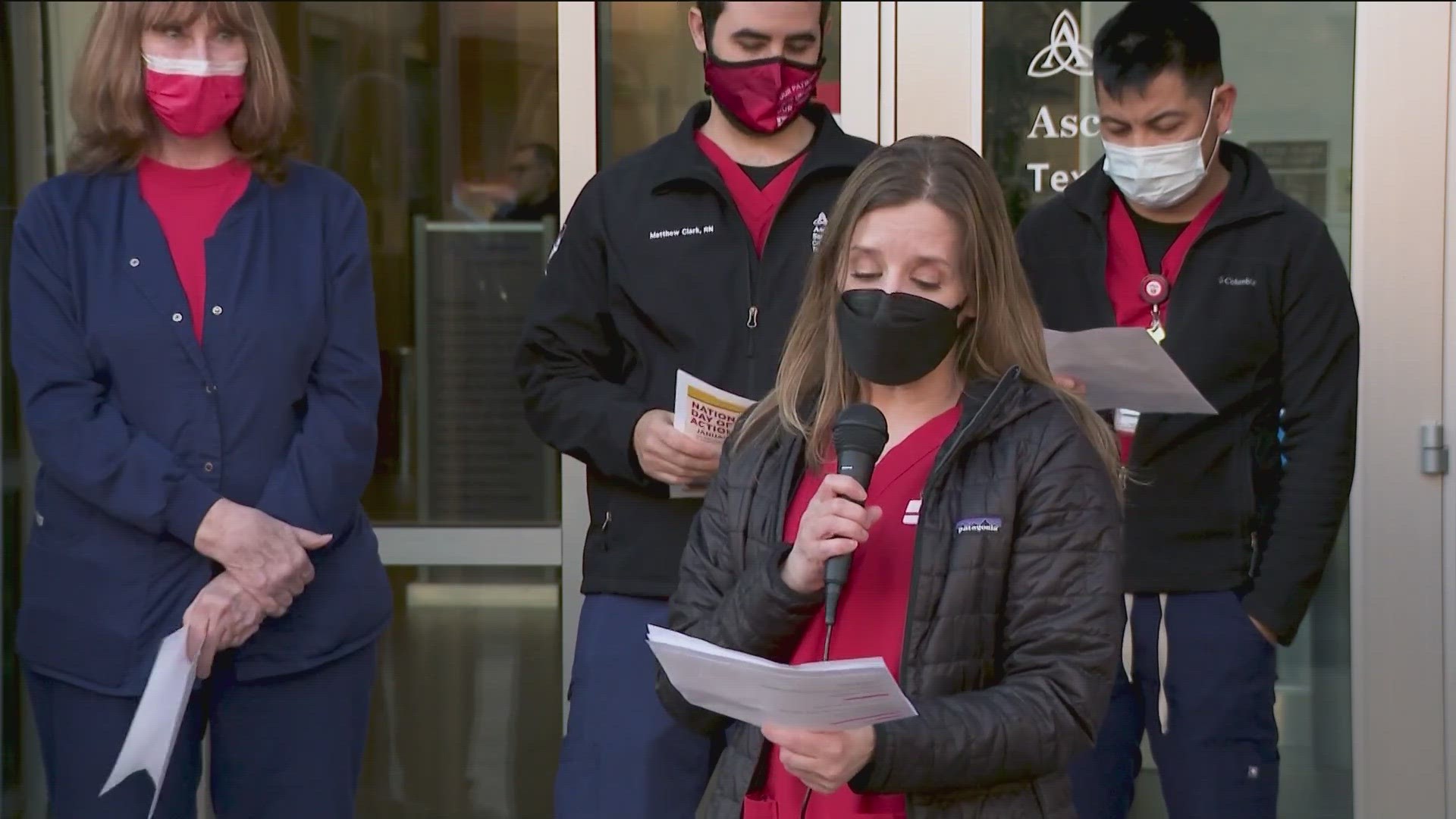 Nurses will rally at Ascension's headquarters in St. Louis on Thursday.