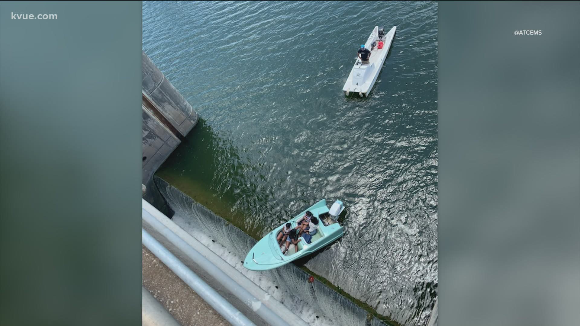 Austin-Travis County EMS said multiple people were reportedly on board the boat.
