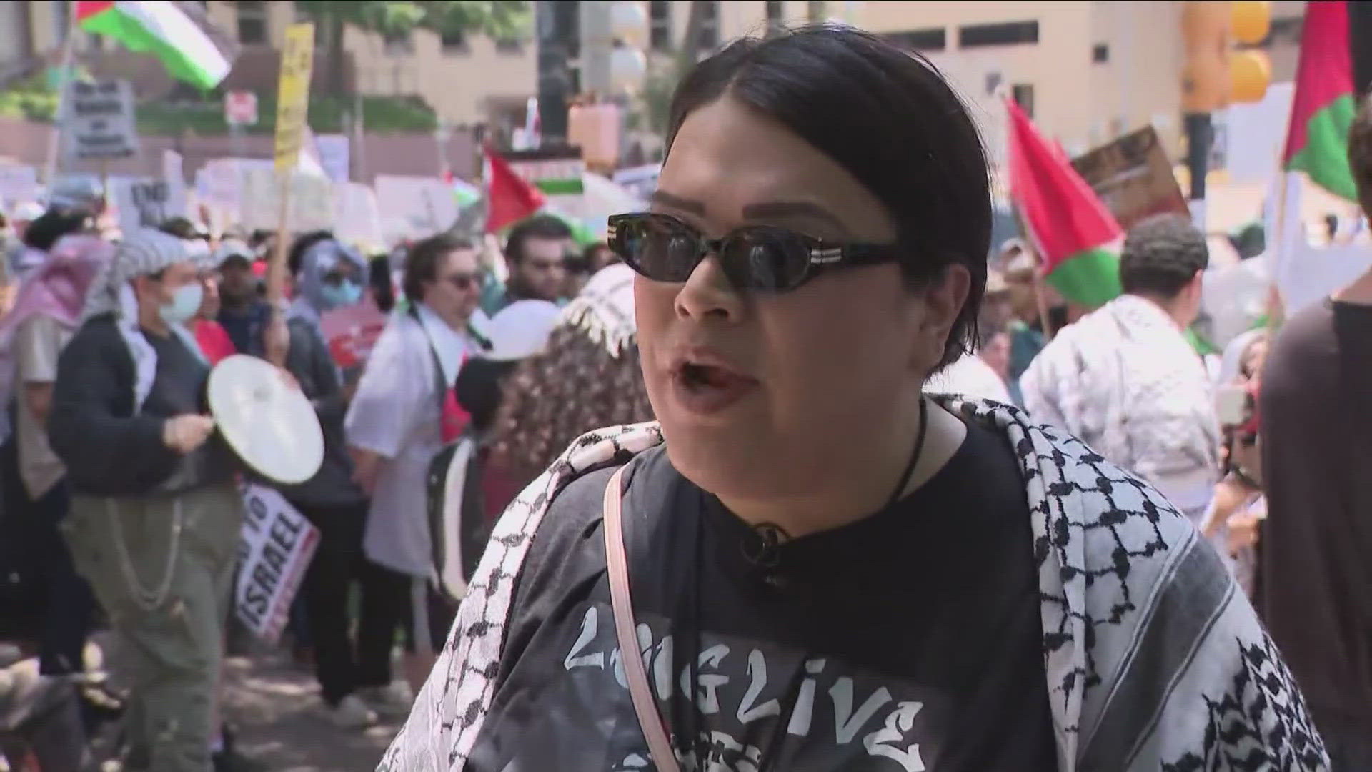 A demonstration was held May 19 at the Texas State Capitol and across parts of the Austin metro area.