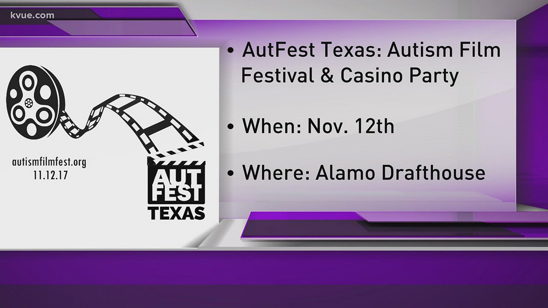Jacquie Benestante with the Autism Society of Texas talks about the second annual Autism Film Festival, AutFest Texas, which will be Nov. 12 at the Alamo Drafthouse South Lamar.