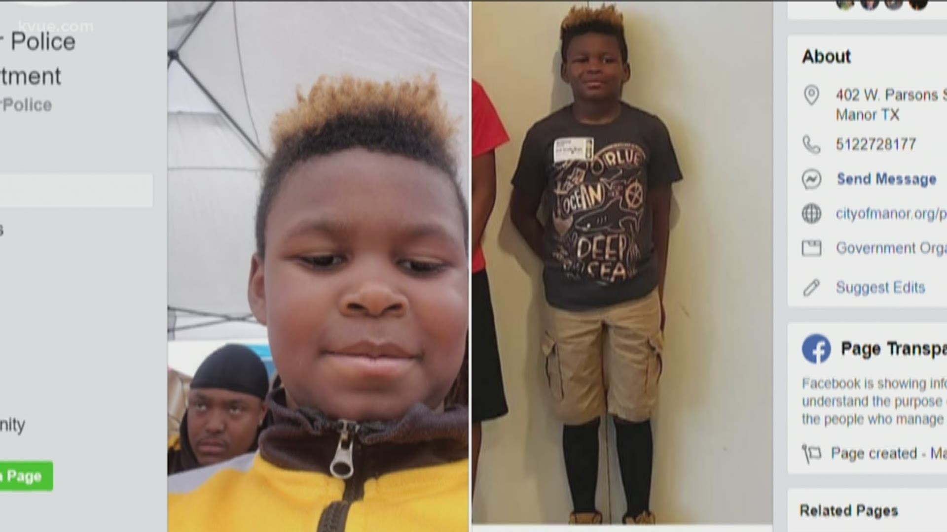 Police are searching for the 8-year-old.