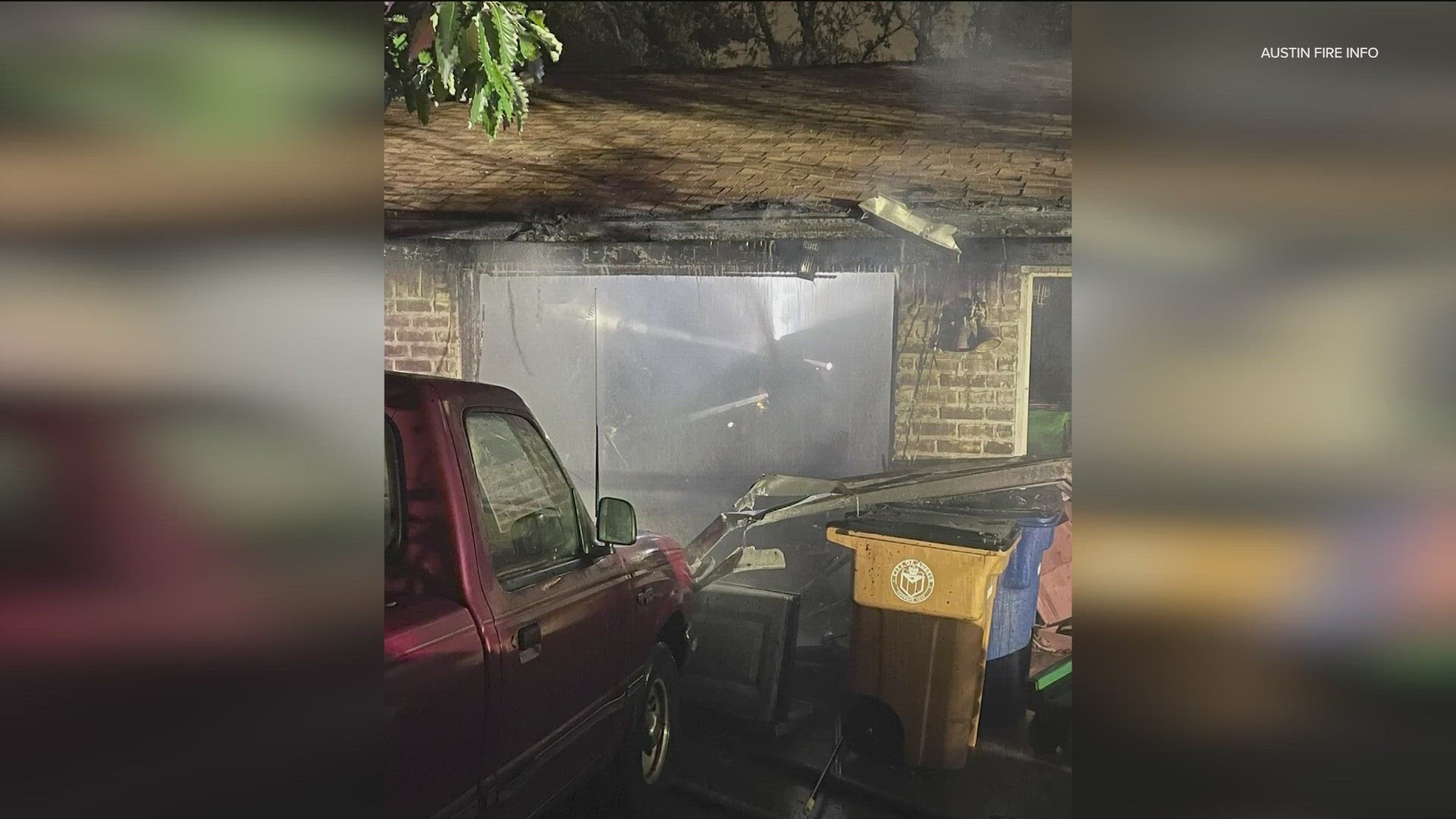 Firefighters responded to a fire in North Austin on Saturday morning.