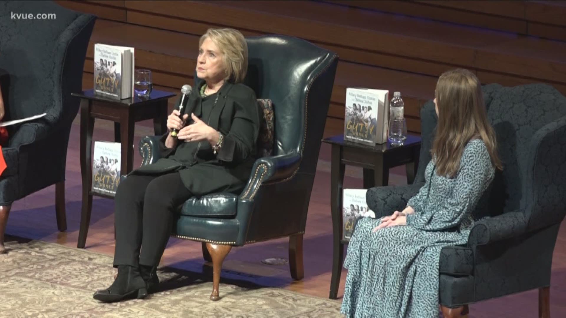 Hillary and Chelsea Clinton were in Austin promoting their new book: "The Book of Gutsy Women: Favorite Stories of Courage and Resilience."