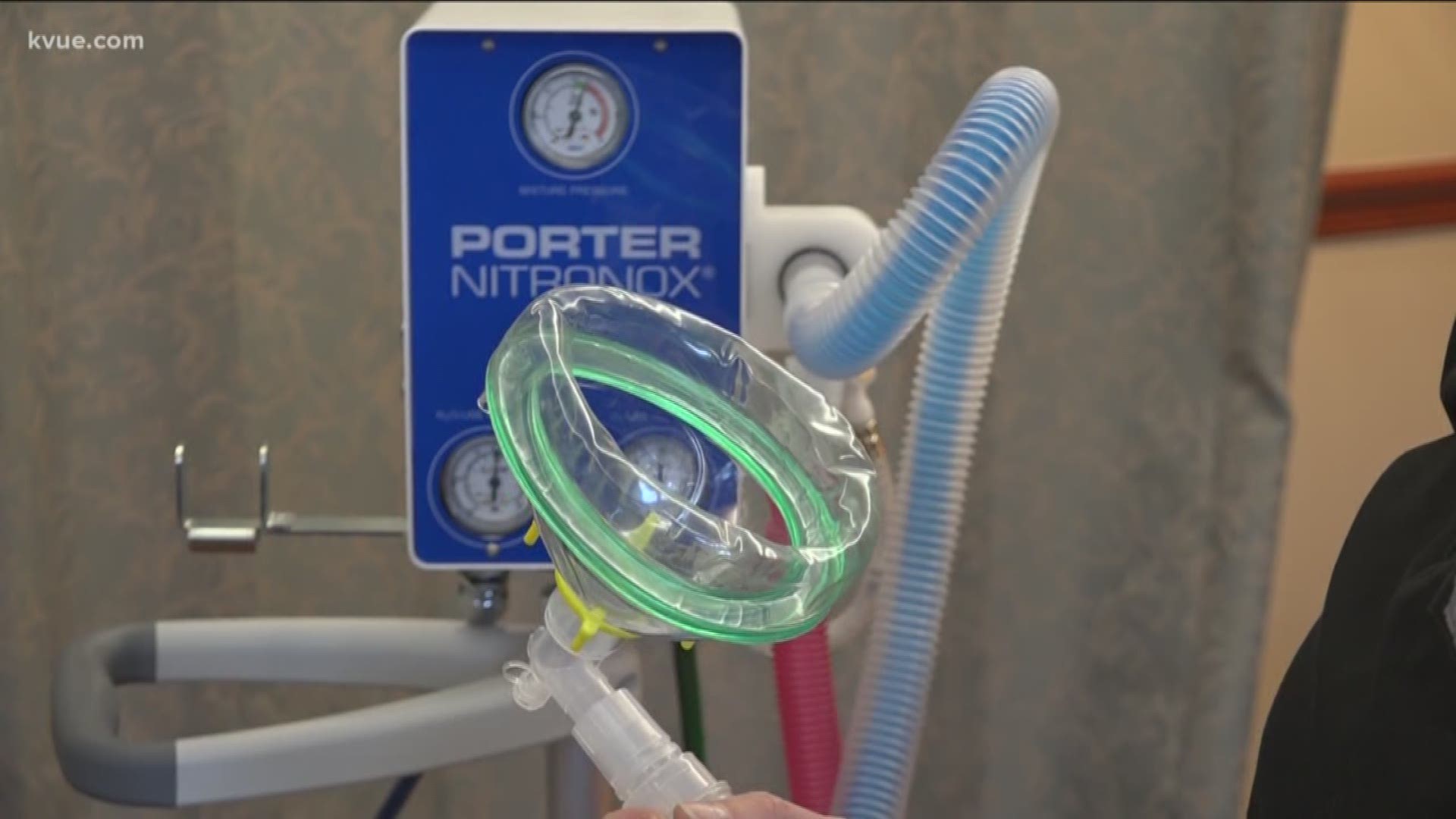St. David's Medical Center in Austin is now offering laughing gas to women in labor.