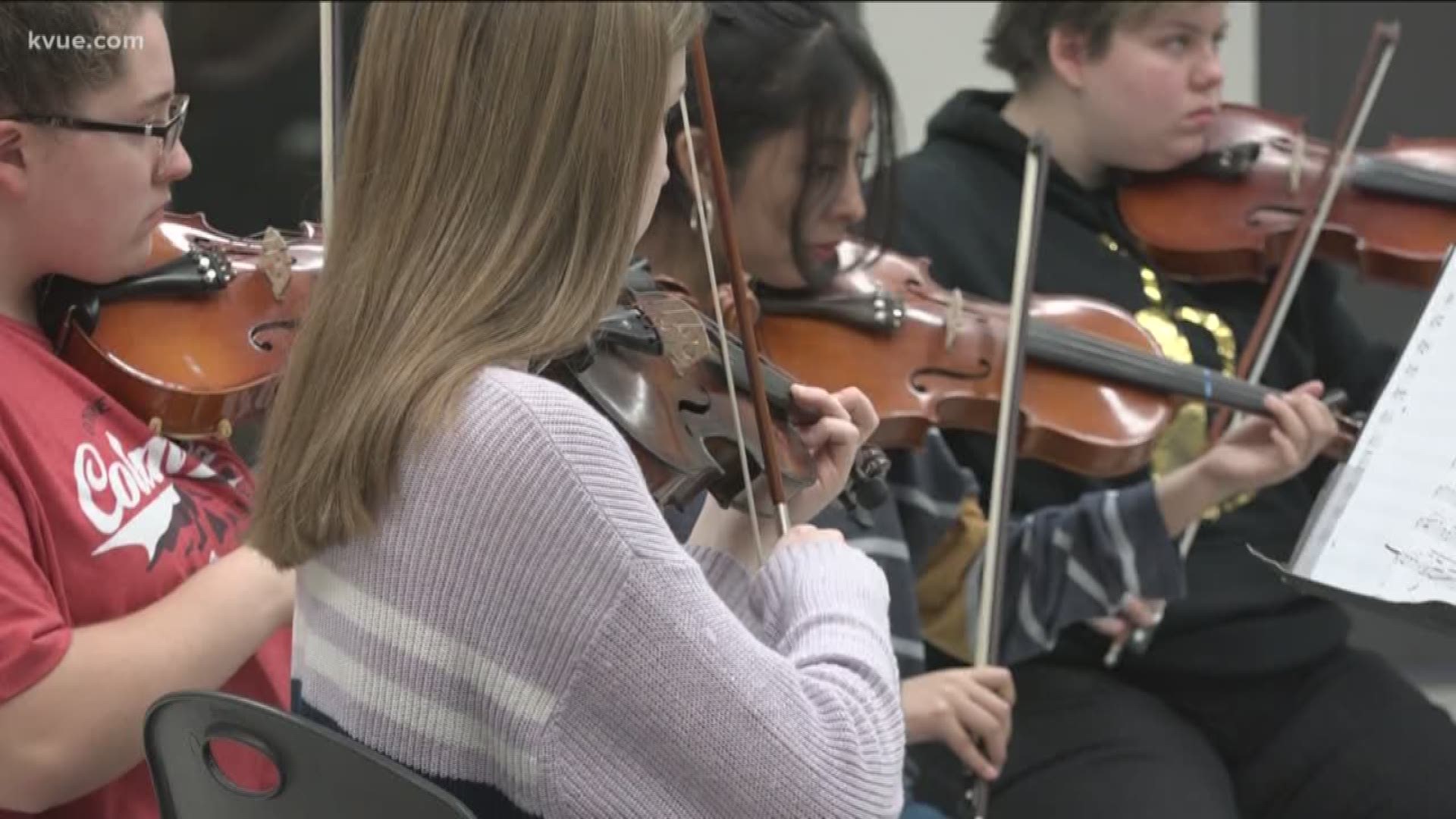 The Georgetown High School orchestra caught the chain's attention and now it's featured in a commercial.