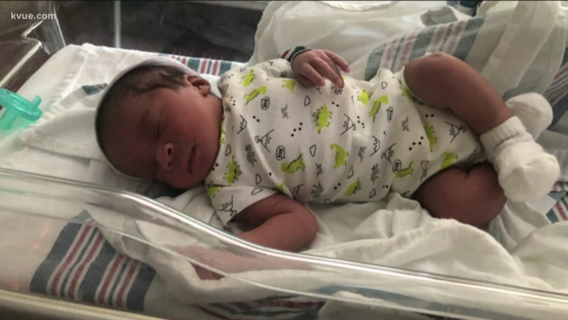 A missing 1-month-old baby has been found safe.