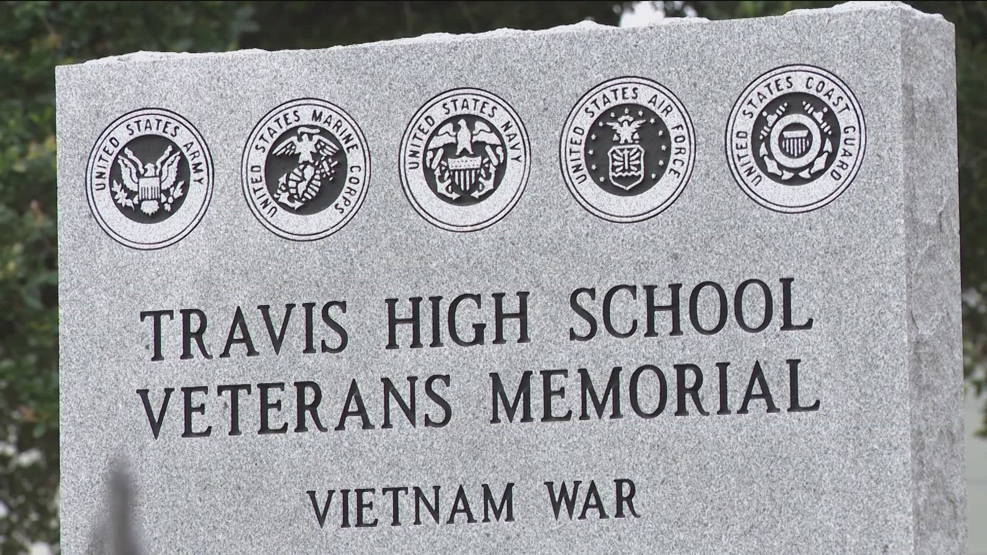 The high school honored more than two dozen alumni who served in the military.