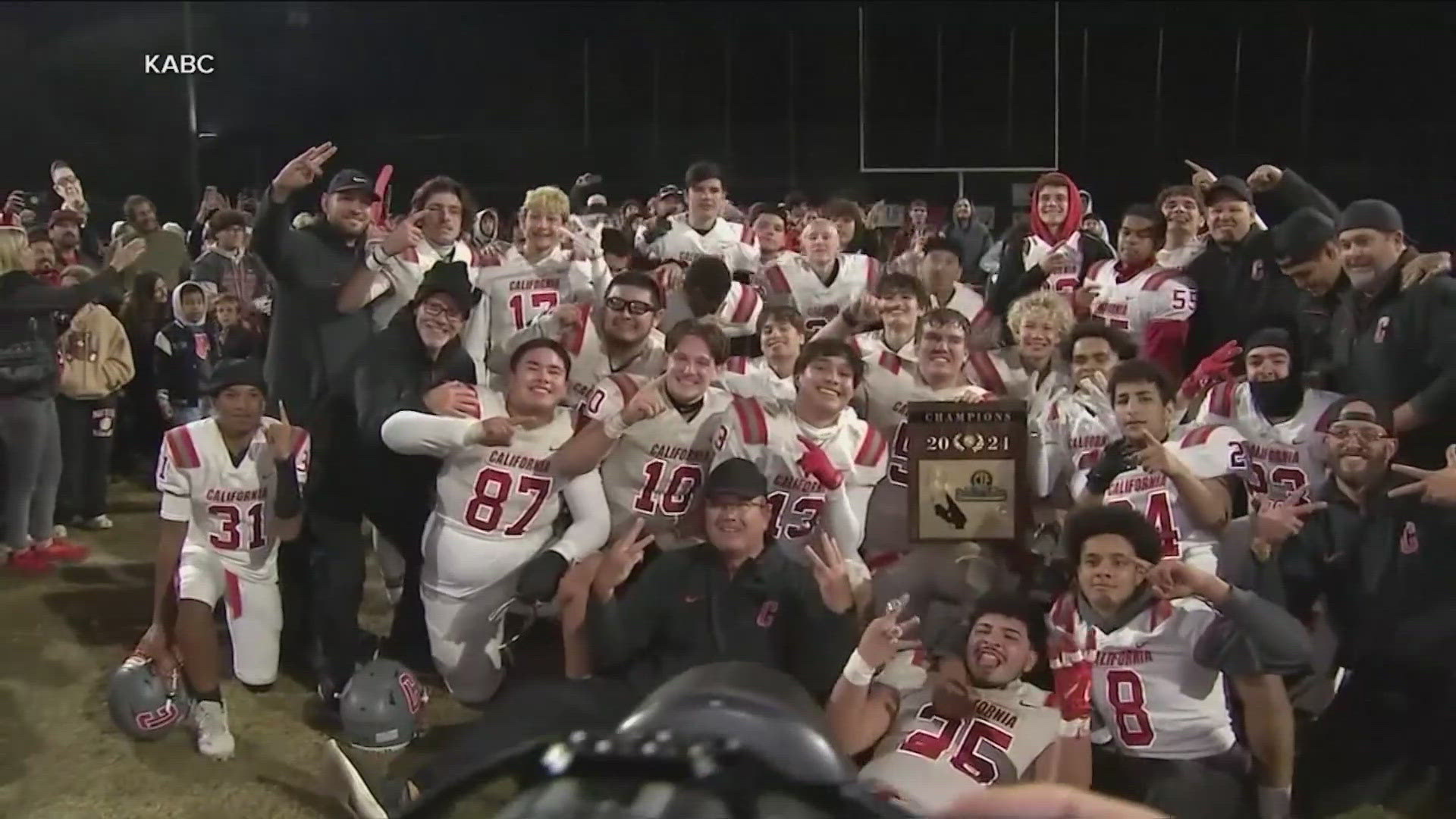 A football team in California is beating the odds, advancing all the way to the state championship for the third year in a row.