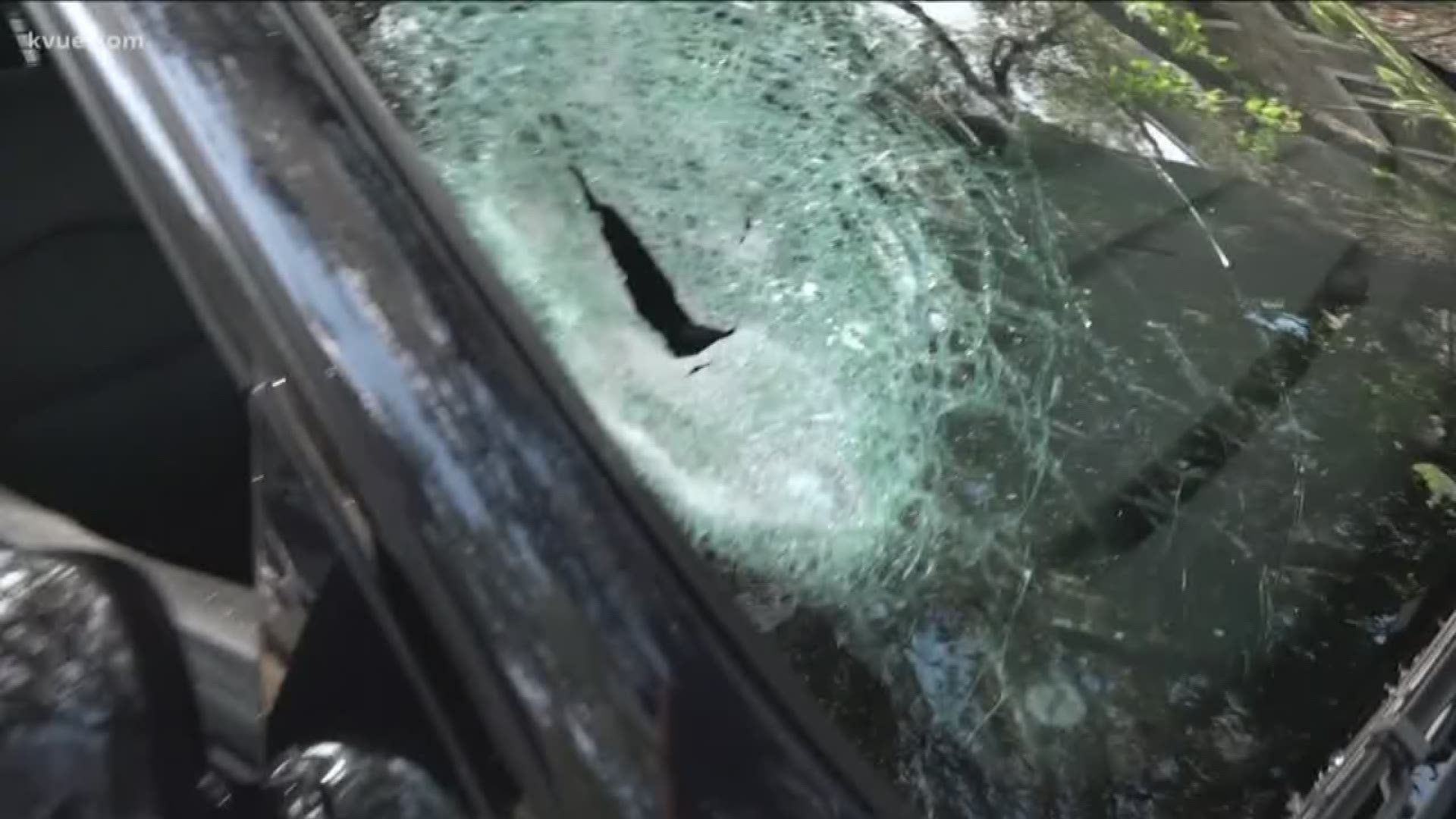Just a few days after a piece of concrete went through a woman's windshield on 183 in North Austin, something similar happened overnight.