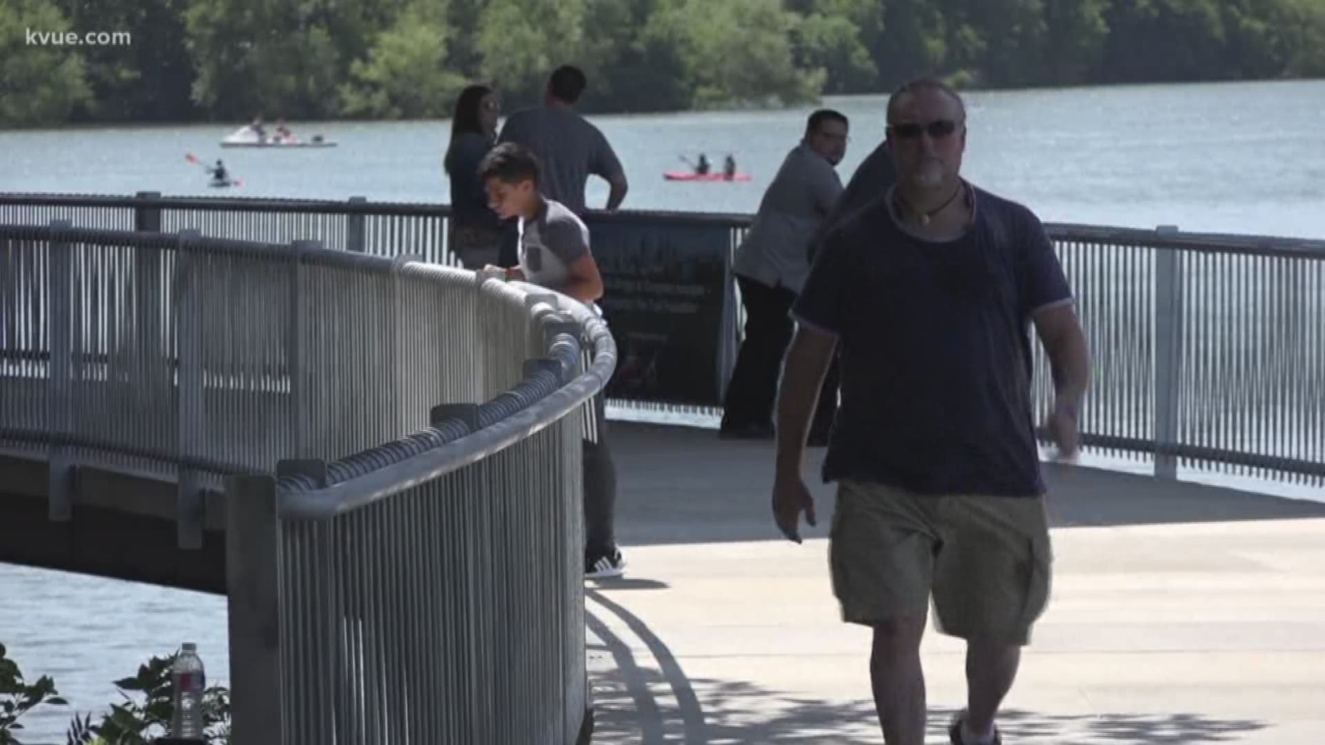 Runners and cyclists, get ready to enjoy new improvements on the hike and bike trail downtown. Crews today completed a bridge for the trail under Congress Avenue -- making it easier to navigate.