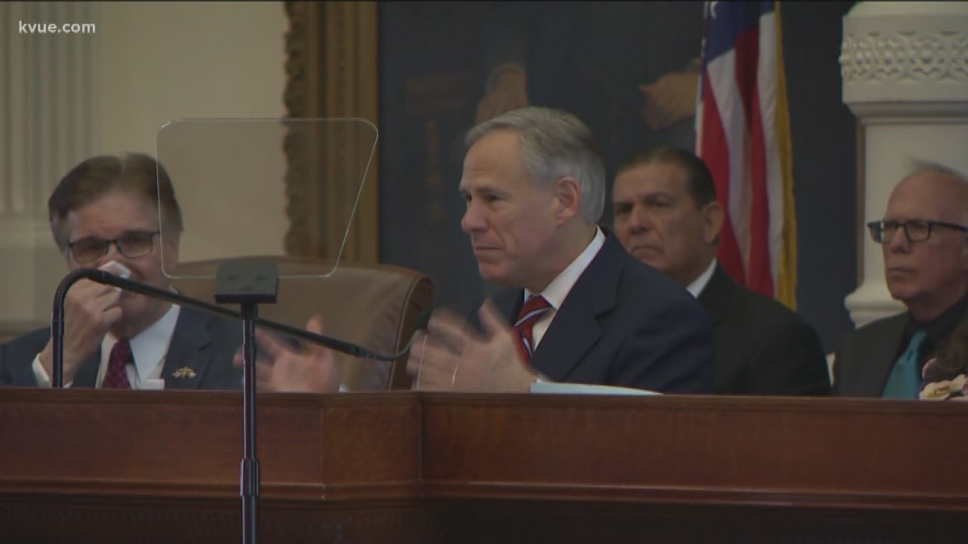 Singing Texas' praises and laying out priorities. Governor Greg Abbott delivered his State of the State address to the Texas Legislature today.