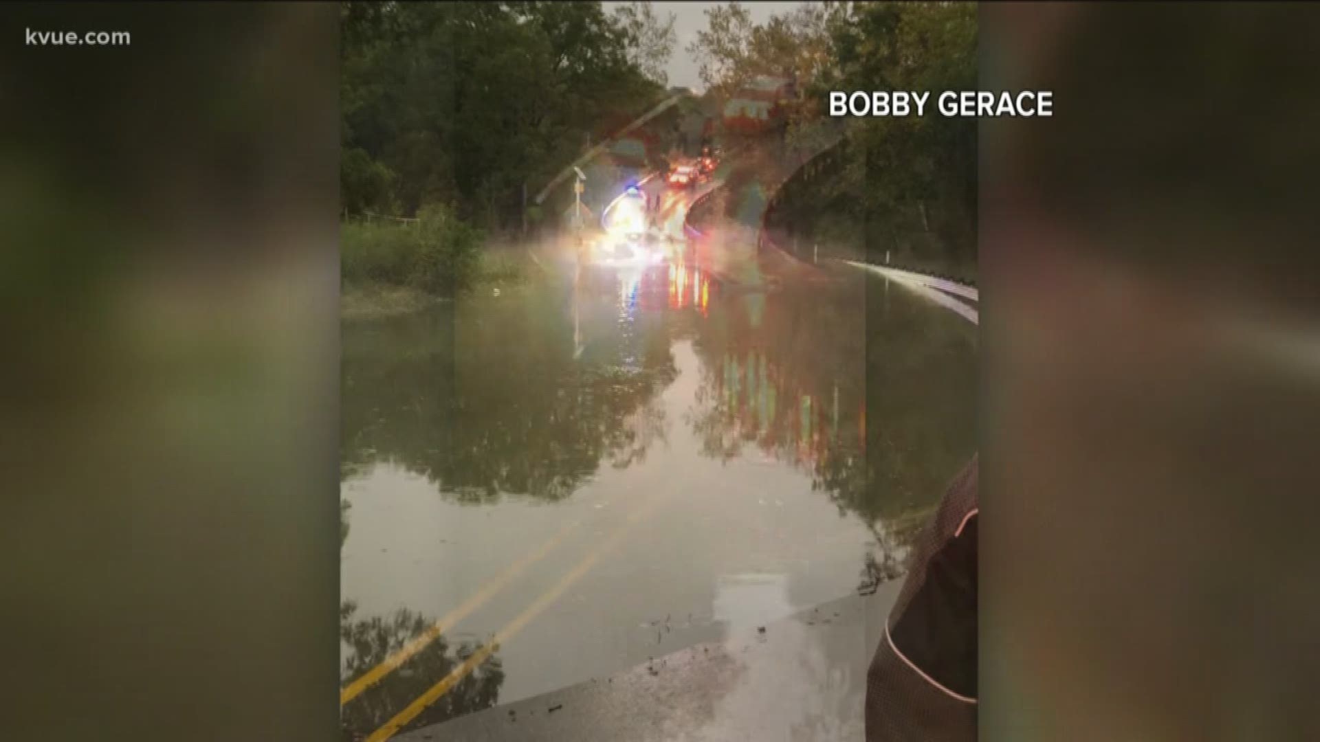 Travis County deputy gets trapped in low water crossing