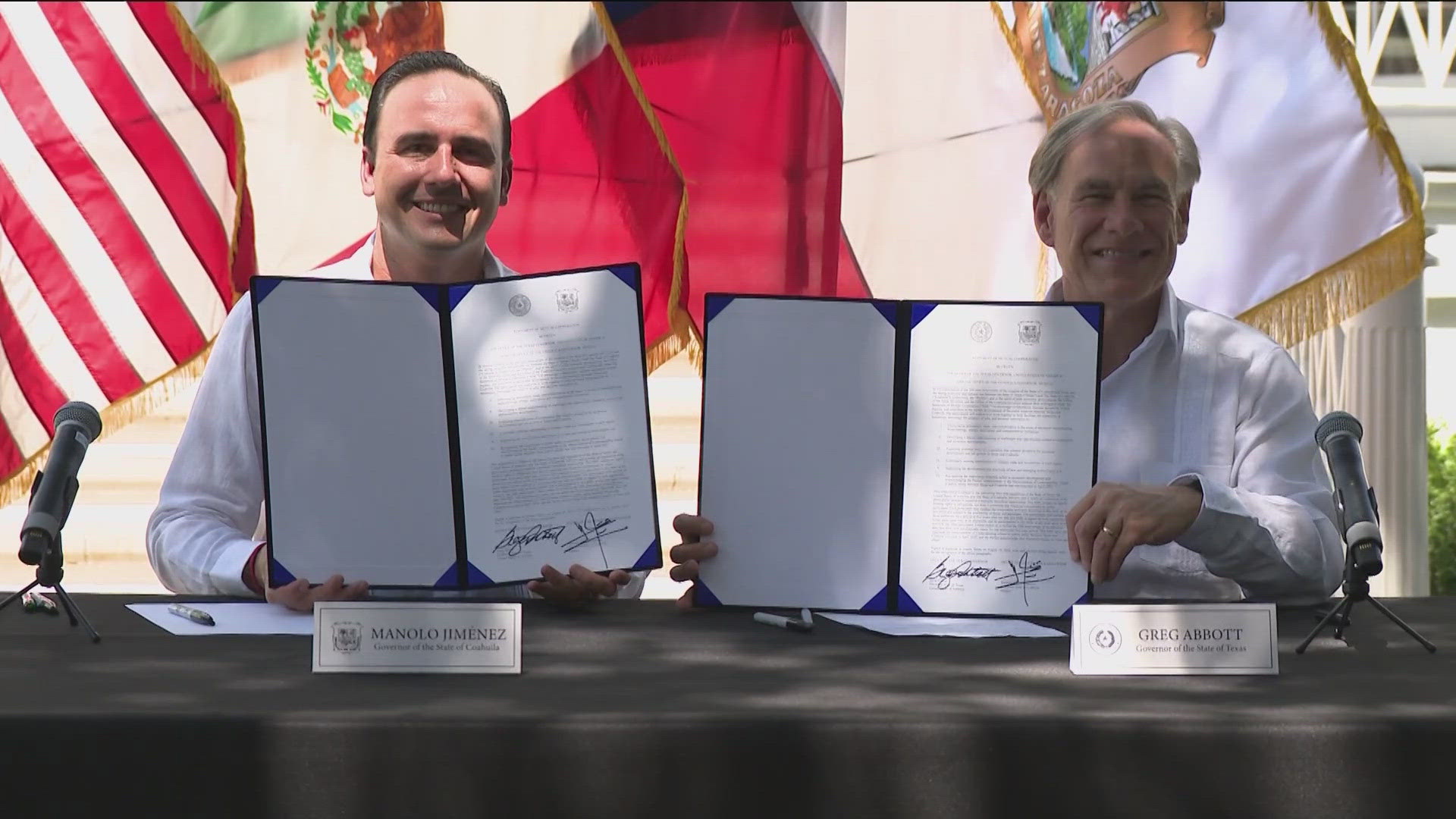 On Monday, the governors of Texas and the Mexican state of Coahuila pledged to help each other continue growing economically.