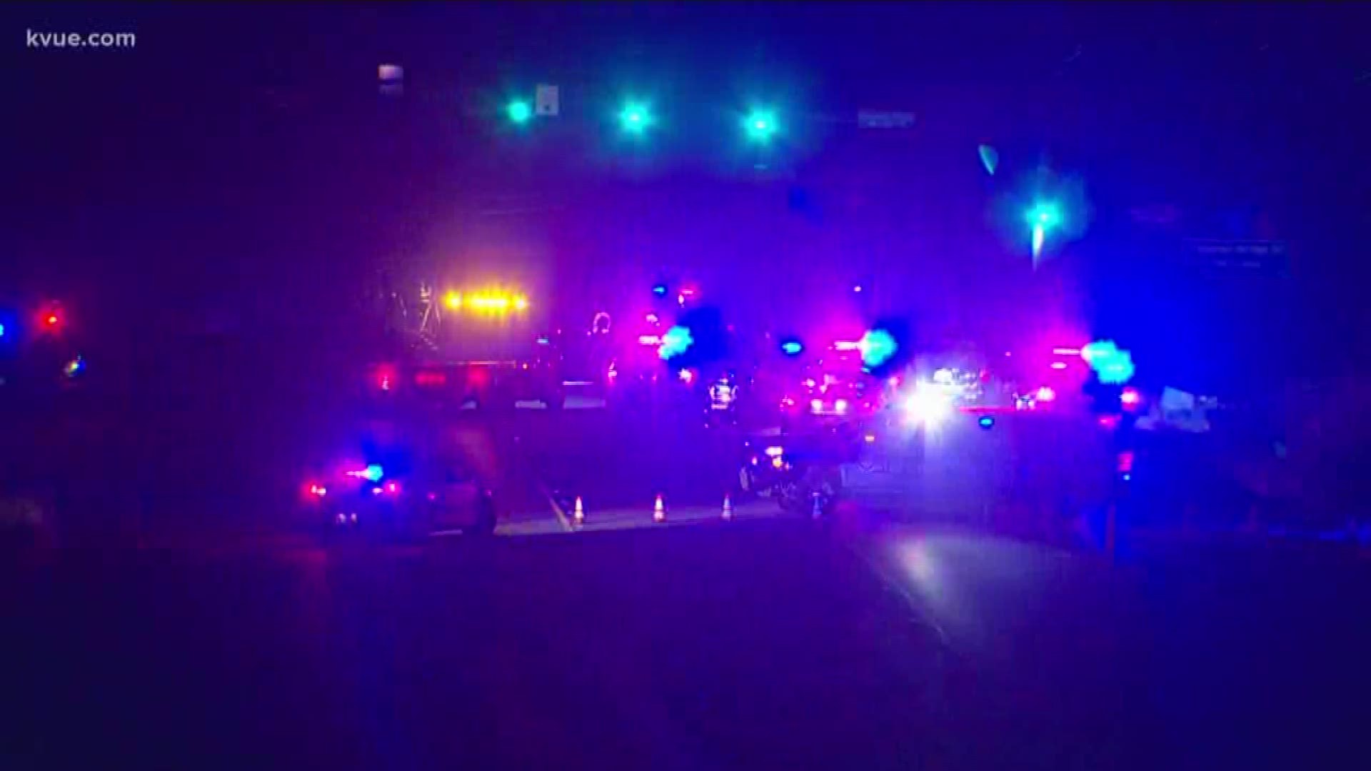 According to Travis County Department of Public Safety, one vehicle crashed at 1:28 a.m. after a police chase lead by the Travis County Sheriff's Office.