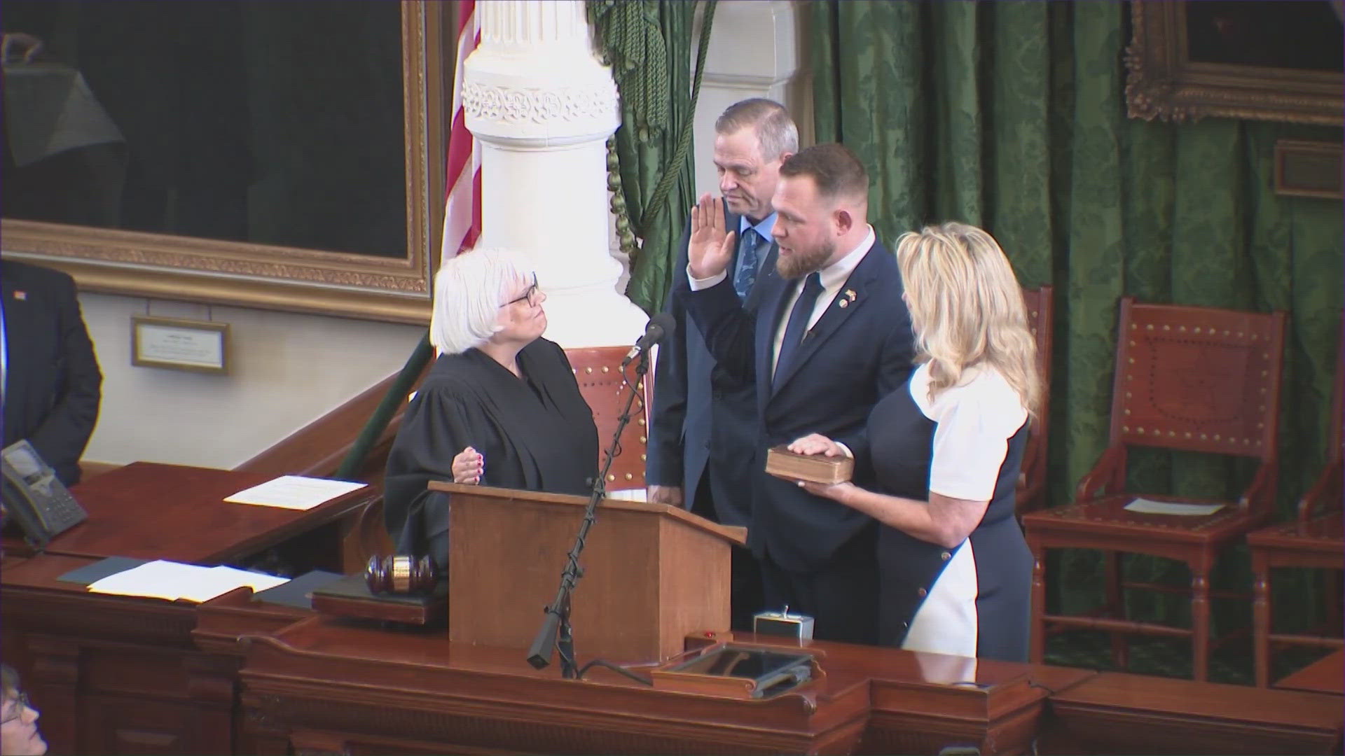 Texas Democrat Taylor Rehmet sworn in as state senator