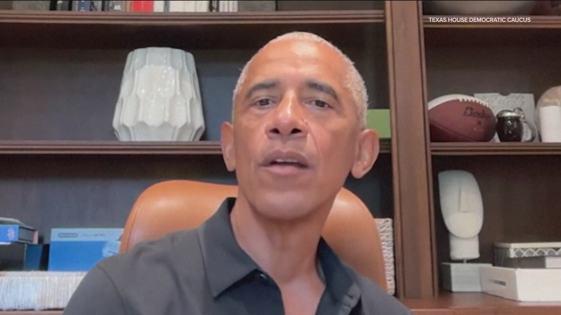 The group of Texas Democrats fighting redistricting have support from former President Barack Obama.