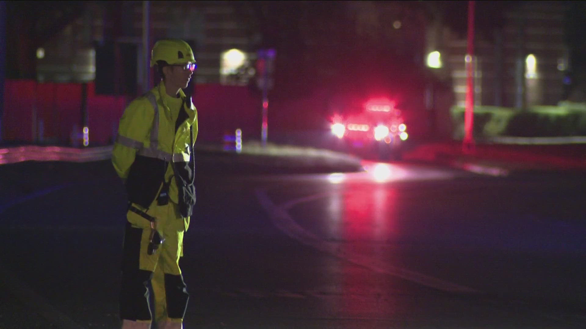 Responders said multiple people were taken to a hospital after the collision along Interstate Hwy 35 southbound.