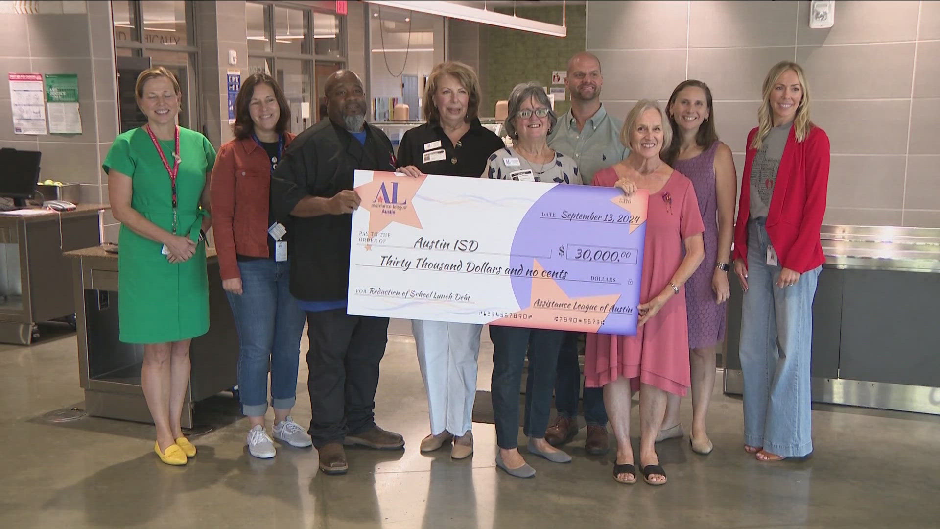 The Assistance League of Austin donated the money to celebrate its 50th anniversary.