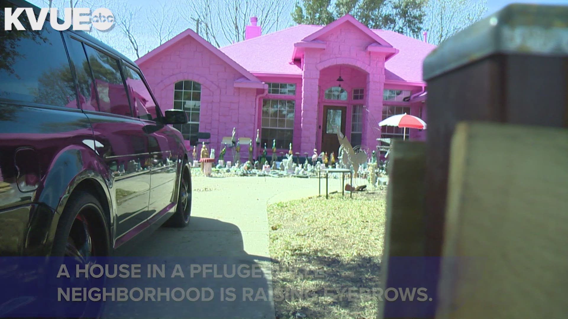 A Pflugerville man said he spent nearly $40,000 to $50,000 to have his house painted pink.