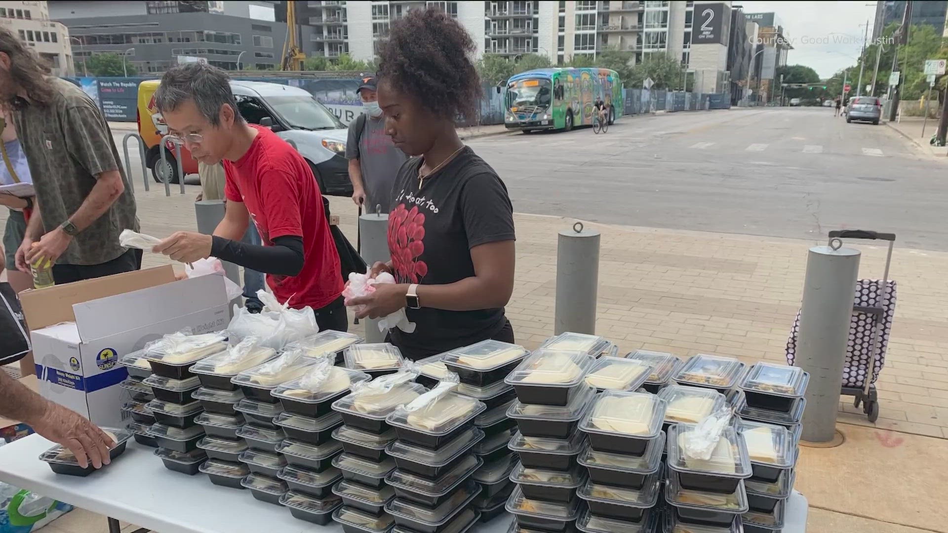 With the freezing weather, it's difficult for those without a home to get food. One local organization works with restaurants to make sure they get fed.