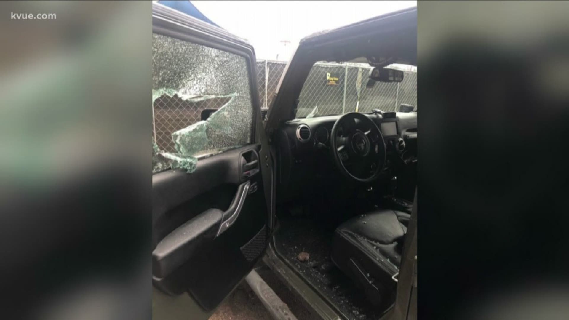 Texas Land Commissioner George P. Bush is blaming the homeless for smashing up his vehicle Tuesday morning.